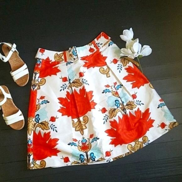 ⚘ Talbots 100% silk skirt - Picture 1 of 8